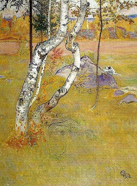Carl Larsson bjorkarna France oil painting art